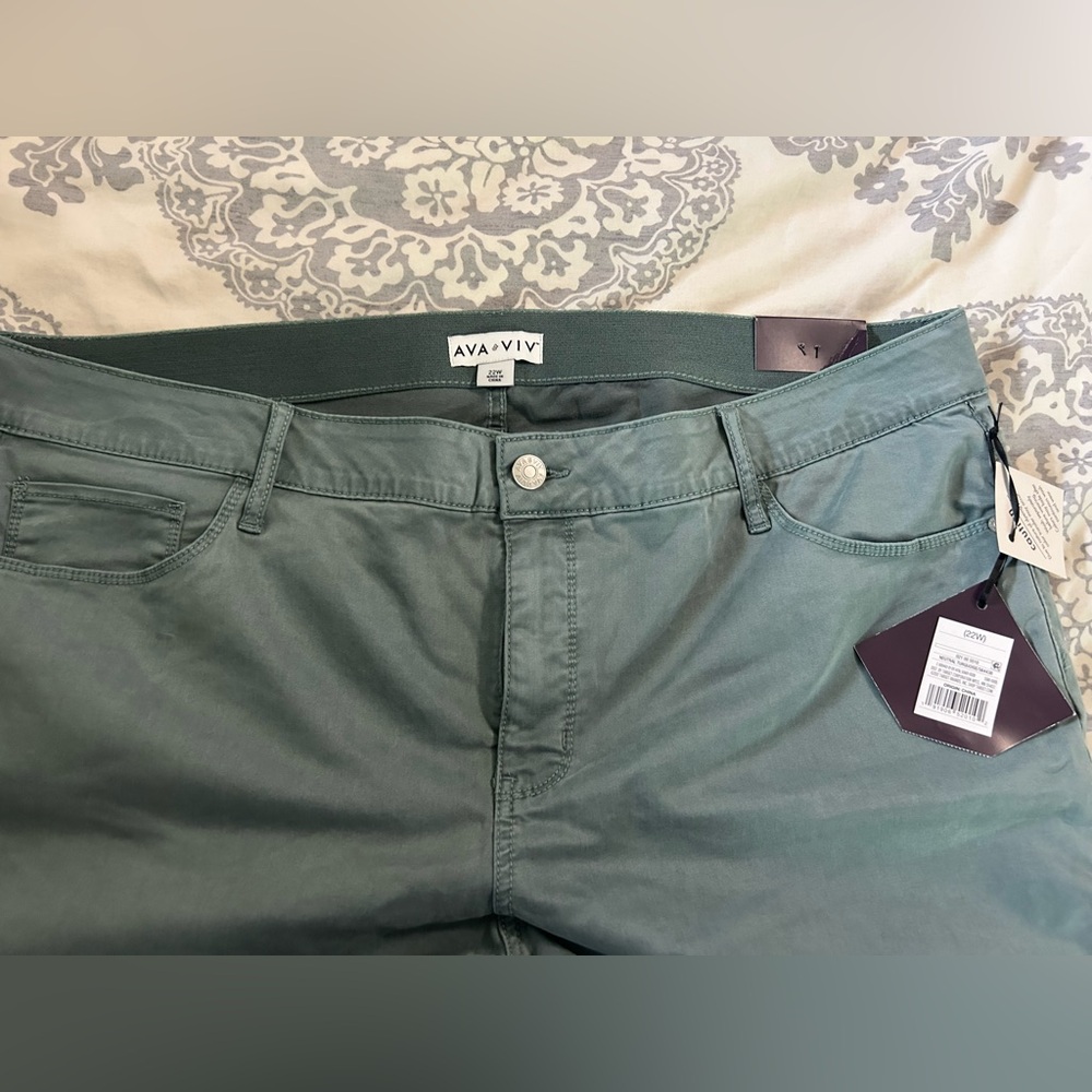 Ava & Viv Teal Trousers